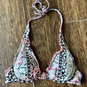 Victoria’s Secret High Tie Halter Bikini Top 32A